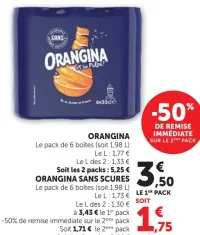ORANGINA ou ORANGINA SANS SUCRES