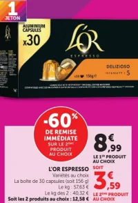 L'OR ESPRESSO Variétés au choix