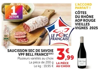 Saucisson Sec de Savoie VPF Bell France
