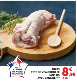 Abats Tete de Veau Roulee Sans Os