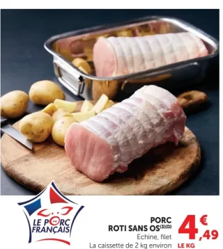 Porc Roti Sans Os Echine, filet