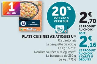 Plats Cuisines Asiatiques U