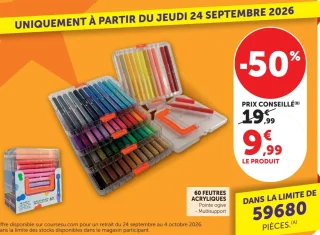 60 feutres acryliques