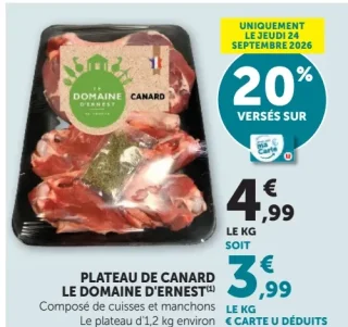 Plateau de canard Le Domaine d'Ernest