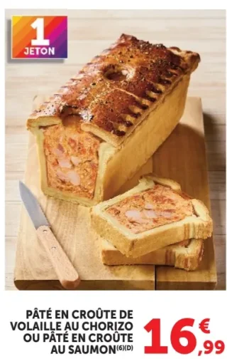Pâté en croûte de volaille au chorizo ou Pâté en croûte au saumon