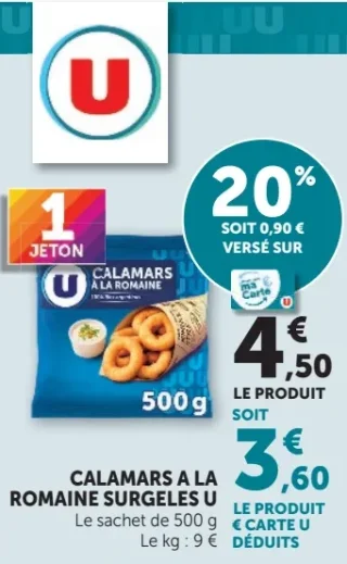 Calamars à la romaine surgelés U