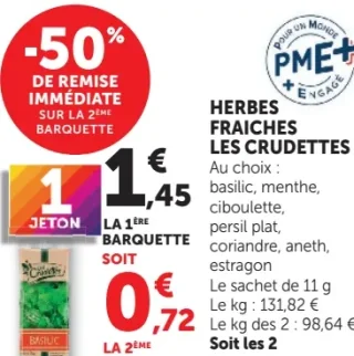 Herbes fraîches Les Crudettes