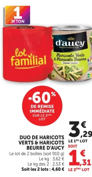 Duo de Haricots Verts & Haricots Beurre d'Aucy
