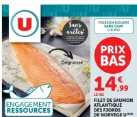 Filet de saumon Atlantique des fjords de Norvège U