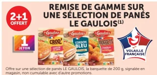 Remise de gamme sur une sélection de panés Le Gaulois