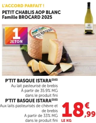 Fromage de brebis P'tit Basque Istara