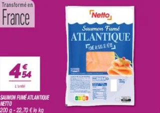 Saumon fumé atlantique 