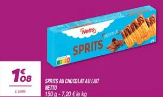 Sprits au chocolat au lait