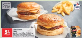 2 cheese burgers CHARAL
