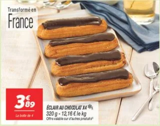 Éclair au chocolat x4 