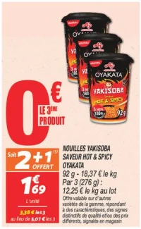 Nouilles yakisoba saveur hot & spicy