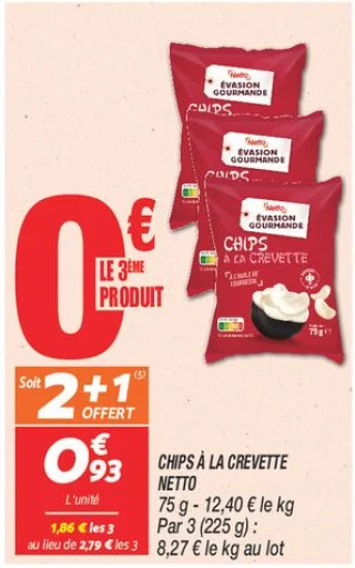 Chips à la crevette