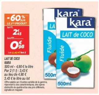 Lait de coco 