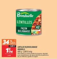 Lentilles façon bolognaise 