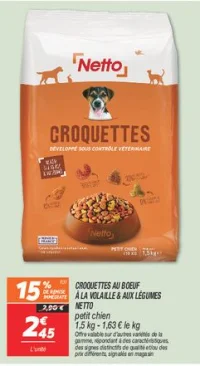 Croquettes au boeuf à la volaille & aux légumes