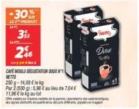 Café moulu dégustation doux n°1