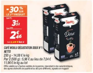Café moulu dégustation doux n°1