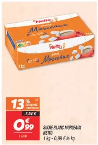 Sucre blanc morceaux 
