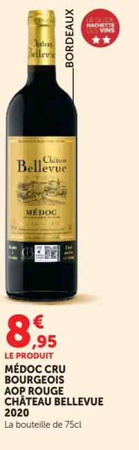 MÉDOC CRU BOURGEOIS AOP ROUGE CHÂTEAU BELLEVUE 2020