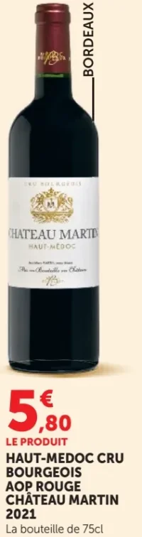 Château Martin Haut-Médoc Cru Bourgeois AOP Rouge 2021