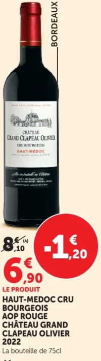 Château Grand Clapeau Olivier Haut-Médoc Cru Bourgeois AOP Rouge 2022