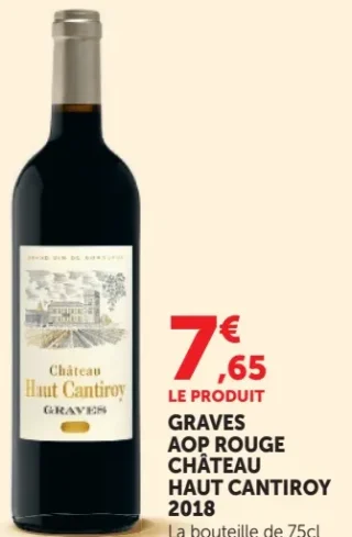 Graves AOP Rouge Château Haut Cantiroy 2018