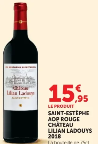 Saint-Estèphe AOP Rouge Château Lilian Ladouys 2018
