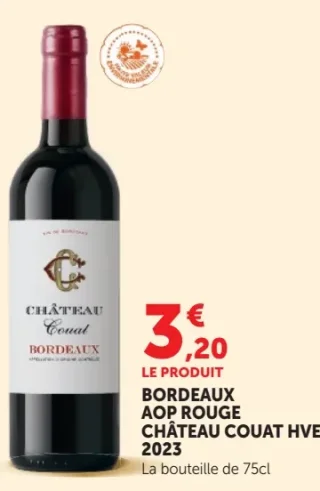 Bordeaux AOP Rouge Château Couat HVE 2023