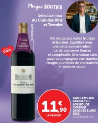 Saint-Émilion Grand Cru AOP Rouge Château Jacques Blanc 2022