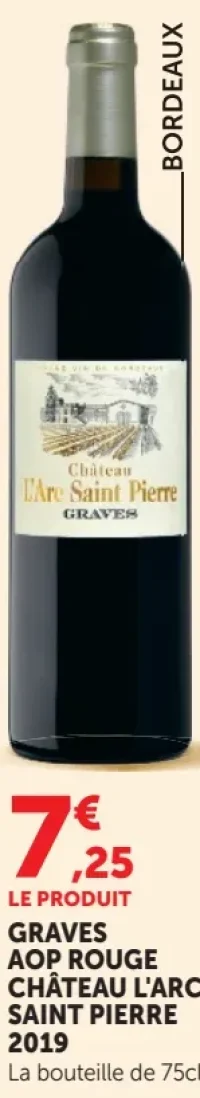 Graves AOP Rouge Château l'Arc Saint Pierre 2019