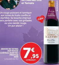 Graves de Vayres AOP Rouge Château Jeantieu Prestige 2020