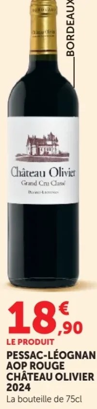 PESSAC-LÉOGNAN AOP ROUGE CHÂTEAU OLIVIER 2024