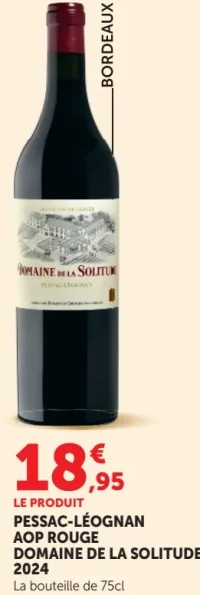 PESSAC-LÉOGNAN AOP ROUGE DOMAINE DE LA SOLITUDE 2024