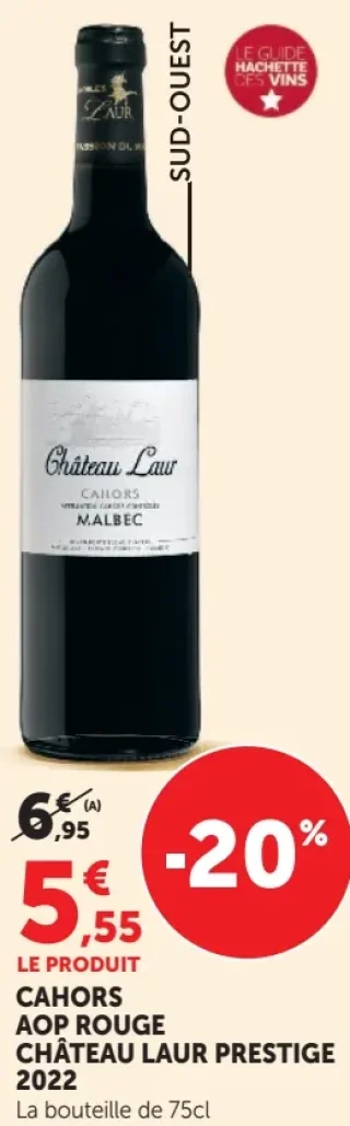 CAHORS AOP ROUGE CHÂTEAU LAUR PRESTIGE 2019