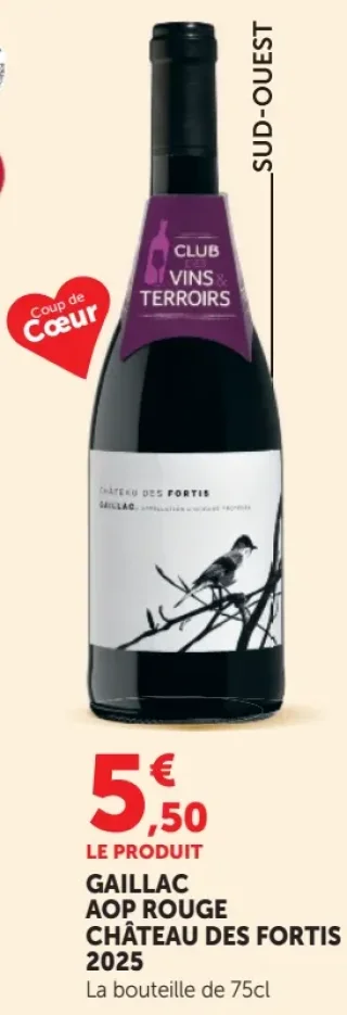 GAILLAC AOP ROUGE CHÂTEAU DES FORTIS 2019