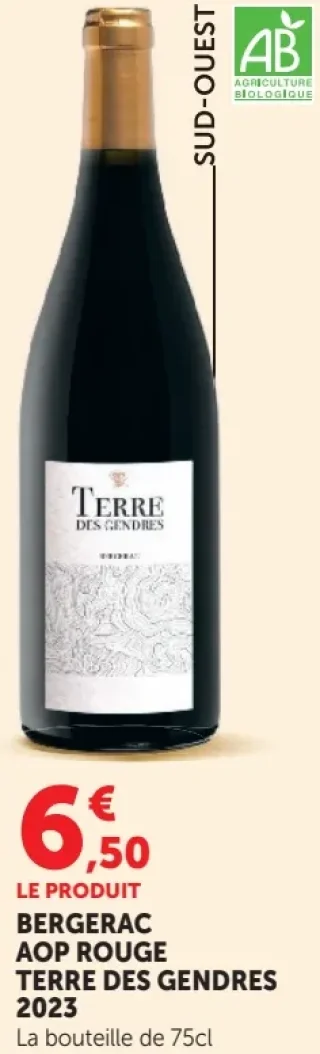 BERGERAC AOP ROUGE TERRE DES GENDRES 2019