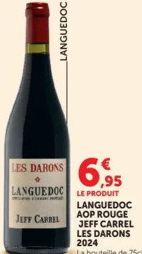 Languedoc AOP Rouge Jeff Carrel Les Darons 2024