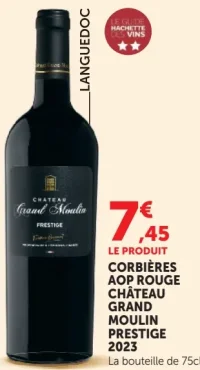 Corbières AOP Rouge Château Grand Moulin Prestige 2023