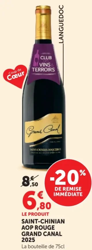Grand Canal - Saint-Chinian AOP Rouge 2025