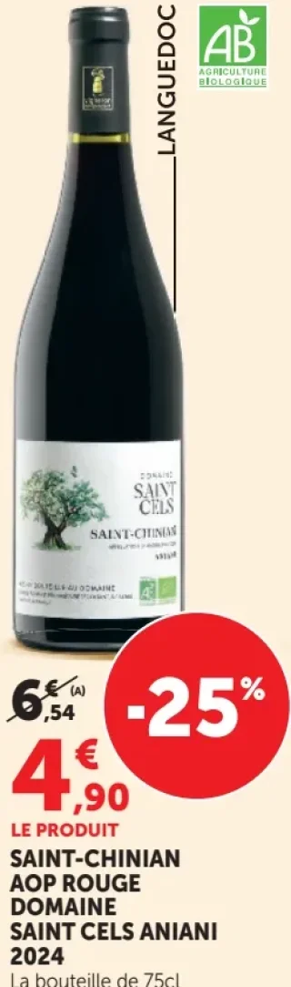 Domaine Saint Cels Aniani - Saint-Chinian AOP Rouge 2024