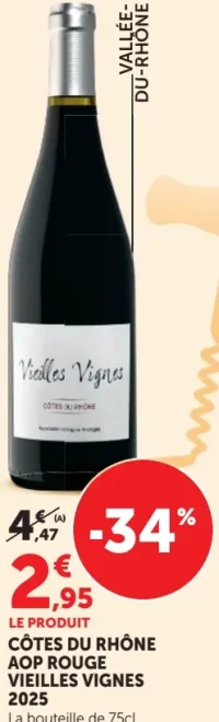 CÔTES DU RHÔNE AOP ROUGE VIEILLES VIGNES 2025
