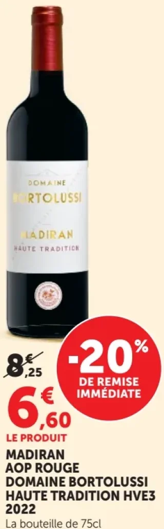 Madiran AOP Rouge Domaine Bortolussi Haute Tradition HVE3 2022