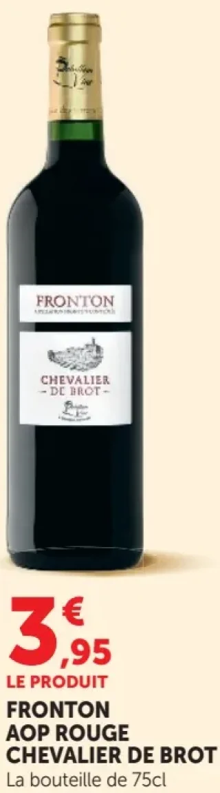 Fronton AOP Rouge Chevalier de Brot