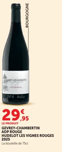 GEVREY-CHAMBERTIN AOP ROUGE HUDELOT LES VIGNES ROUGES 2025