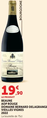 BEAUNE AOP ROUGE DOMAINE BERNARD DELAGRANGE VIEILLES VIGNES 2022